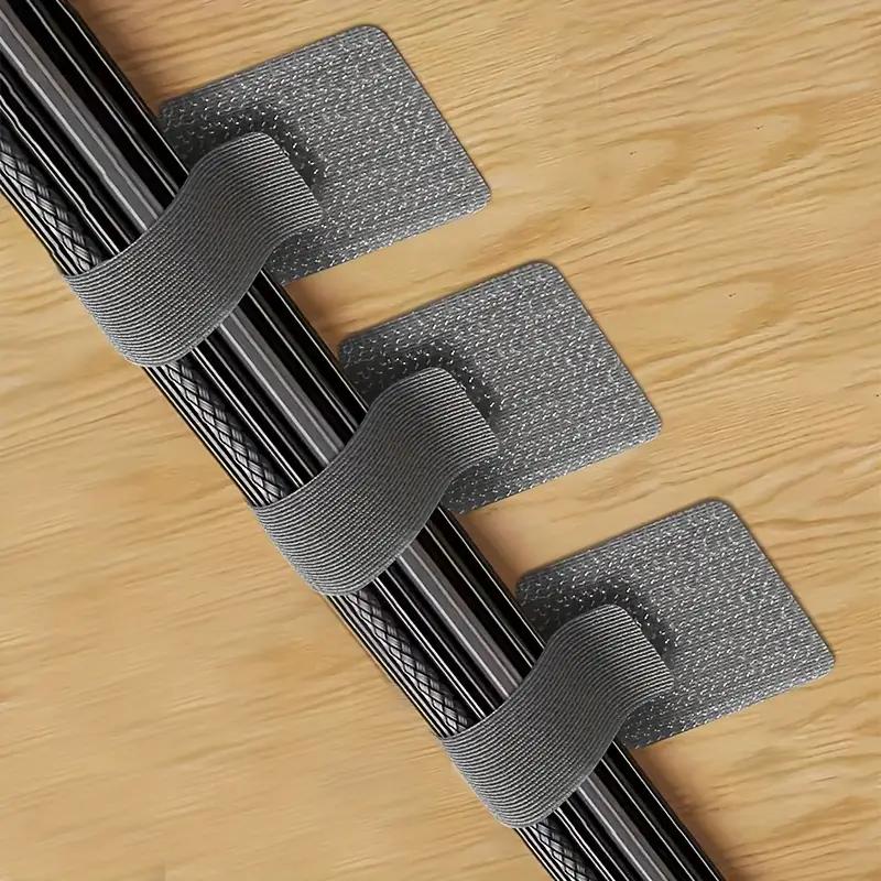 Adhesive Velcro Cable Management Ties – Desk Cable Organizer & Data Wire Holder for Tidy and Neat Setup