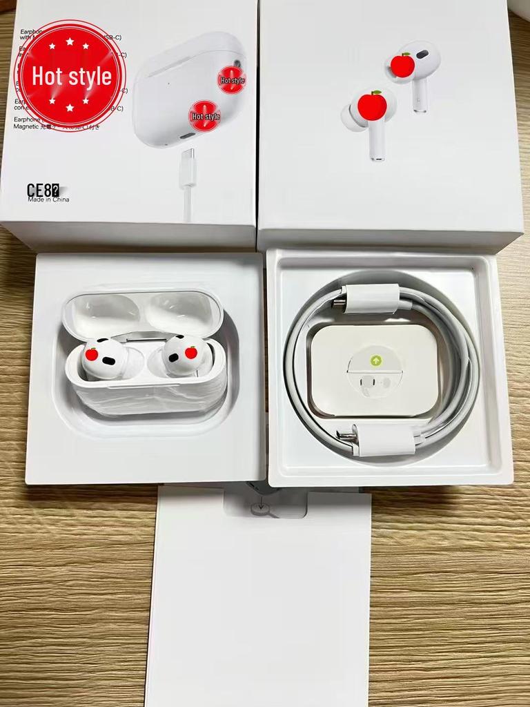 AirPods Pro Inalámbricos de Alta Calidad: Compatible con Apple y Huawei, Generaciones 2, 4, 5, 6, 7, Auriculares Bluetooth con Cancelación de Ruido Activa (ANC)