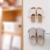 Bathroon Space-saving Hanging Foldable Wall Mount Shoes Rack Slippers Shelf Holder Shoe Stand
