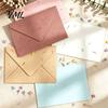 Art Paper Envelopes for DIY Crafts 10PCS Petal Envelopes, Real Floral Texture Design, Thick Western Style Correspondence Stationery, Macaron