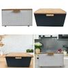 Bread Bin with Bamboo Lid for Home Baked Goods