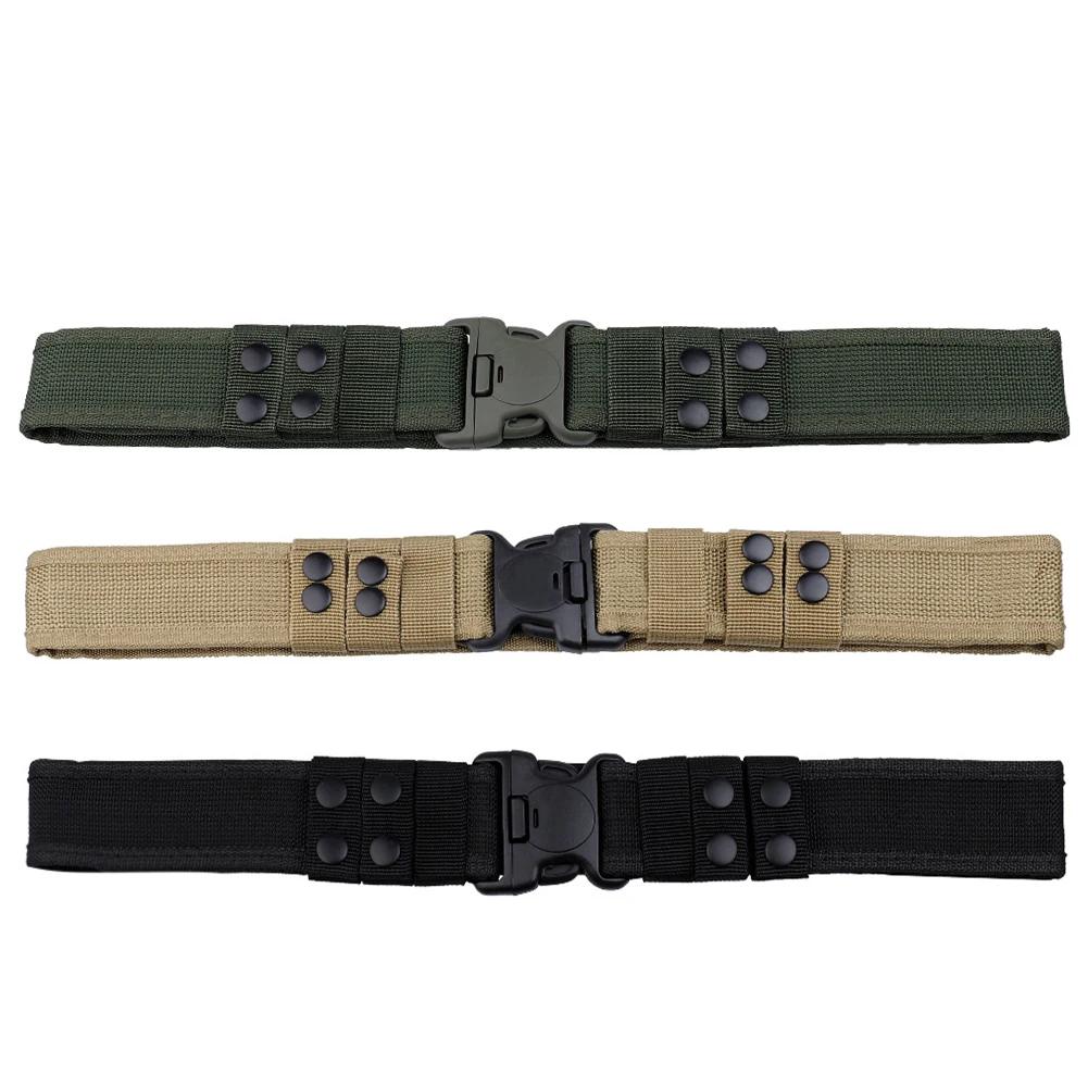 Einfacher Taktischer Gürtel Mode Herren Leinwand Kampf Gürtel Schnellverschluss Outdoor Jagd Camouflage Hüftgurt Bund