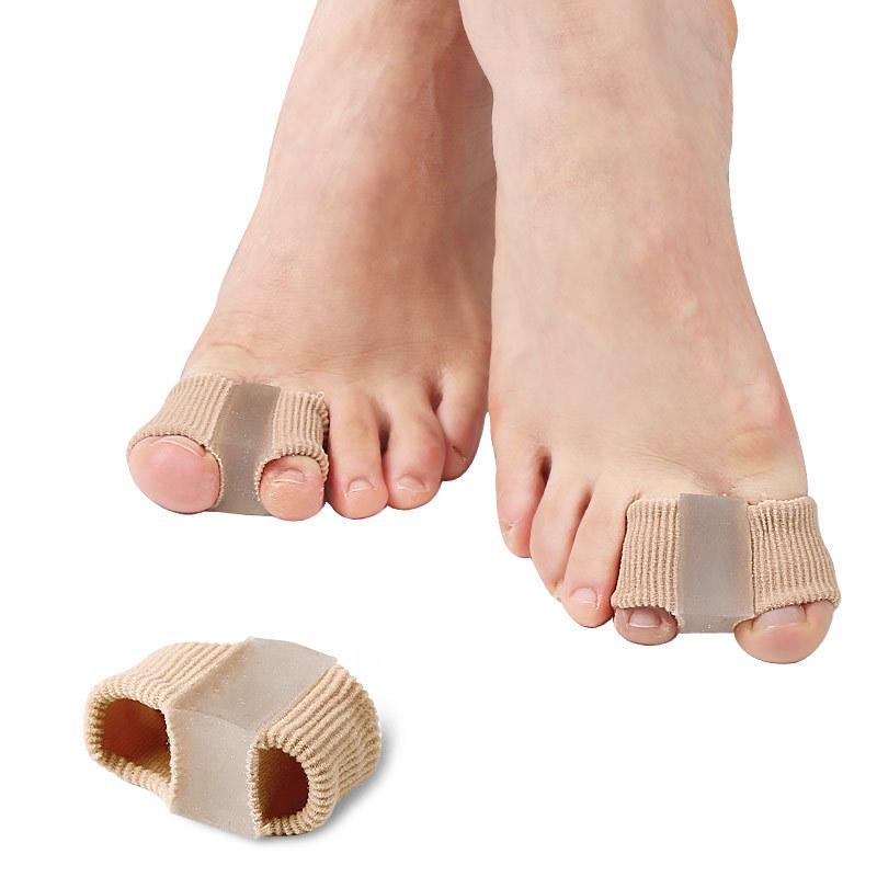 Fiber Toe Separators for Hallux Valgus & Bunion Relief, Men & Women, Double Hole Sleeves