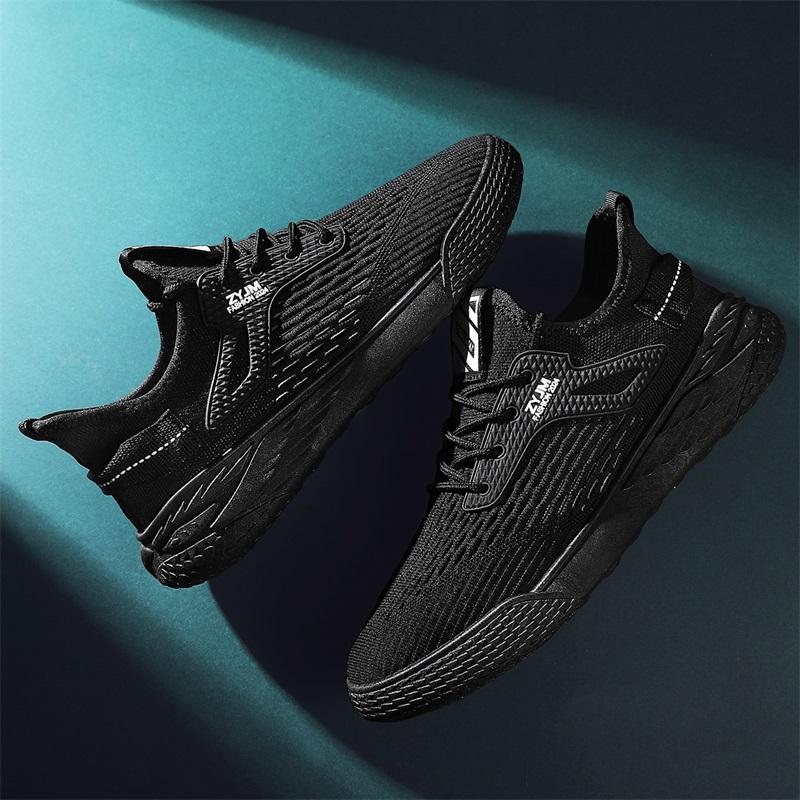 2025 Designer Men Casual Sneakers Sports Shoes Brand Lace Up Loafers Knitted Mesh Breathable Shoes for Men Mesh Rubber