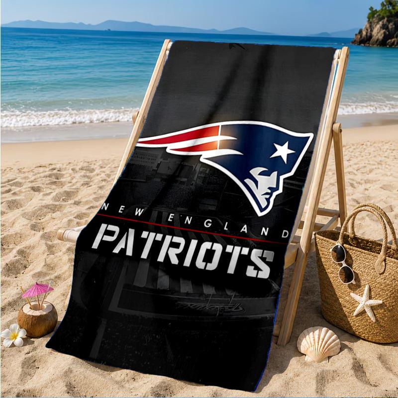 New England Football Team Logo Beach Towel, Quick-drying, Easy to Care for, Suitable for Both Fitness and Beach Vacations,Sports Essential