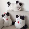 Cat Plush Cushion With Embroidered Cartoon Design For Living Room Decor