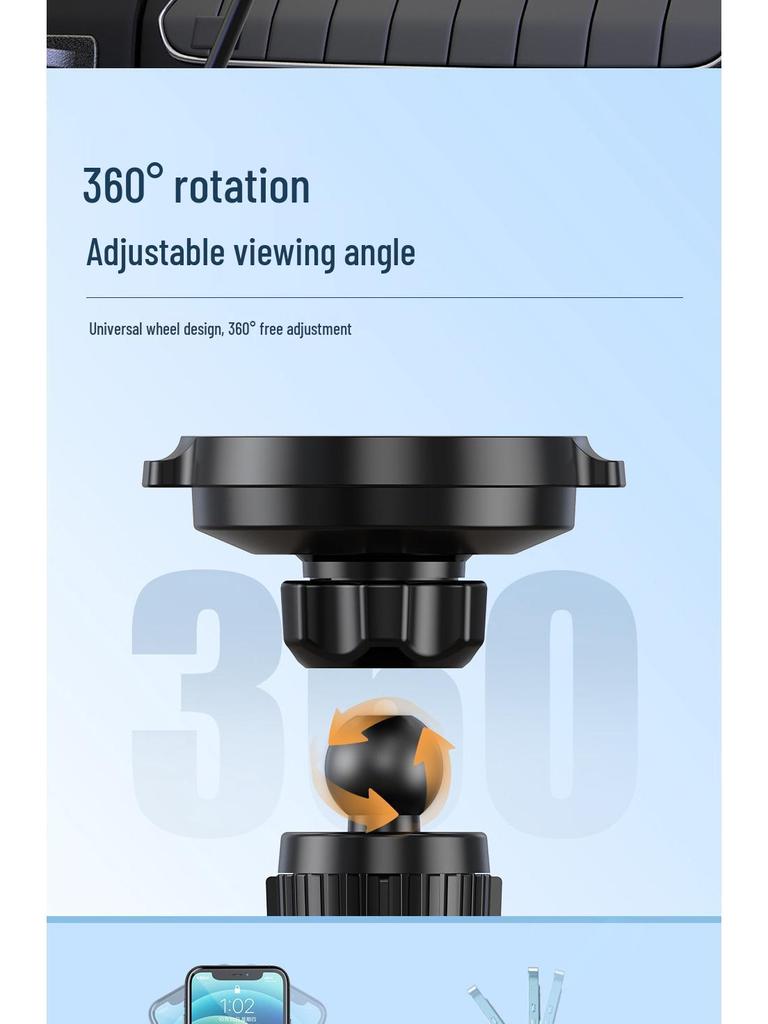 Universal Magnetic Wireless Car Charger & Phone Holder