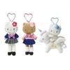 15cm Kawaii Sanrio Long Legs Plush Keychain Hello Kitty My Melody Bag Pendant Cartoon Doll Toy Gift
