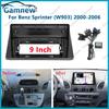 9 Inch Car Frame Fascia Adapter Canbus Box Decoder Android Radio Dash Fitting Panel Kit For Benz Sprinter W903 2000-2006