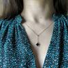 Silver Necklace with Natural Onyx, Weight 3.2 G (60002134)