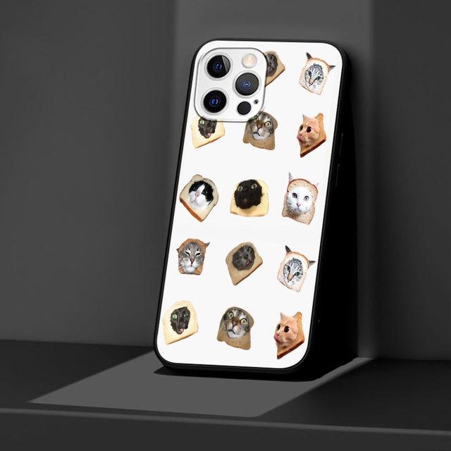 Cute Cat Black Case For Apple Iphone 11 13 12 Mini 14 Pro Max Xr 7 8 +Se 2020 Xs 6 6s Plus 5 5s Silicone Phone Cover Cartoon