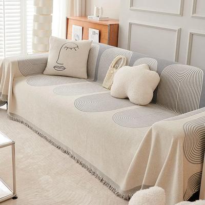 Customizable Sofa Throw Blankets Outdoor Camping Picnic Large Blanket Leisure Relax Beach Towel White Travel Rug Tassels Linen