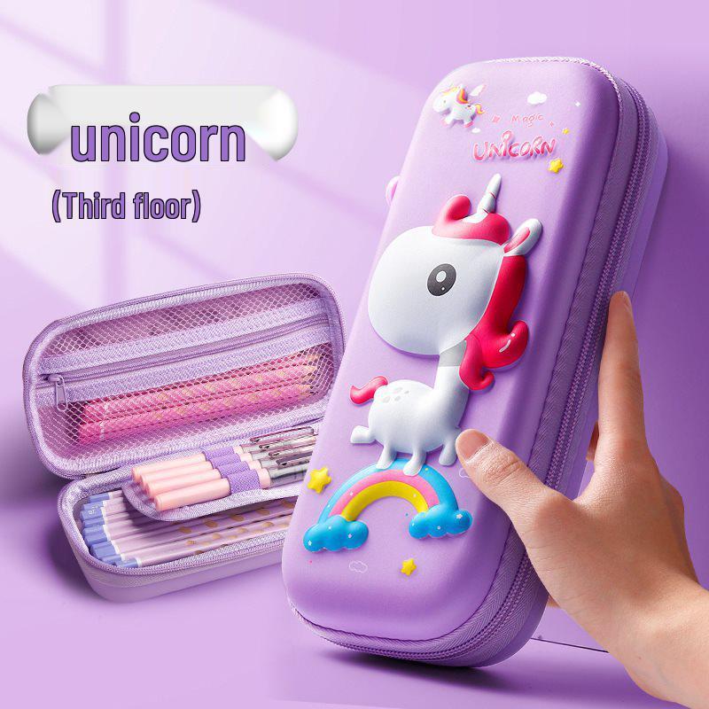 High-Capacity Korean-Style Pencil Case for Elementary Students