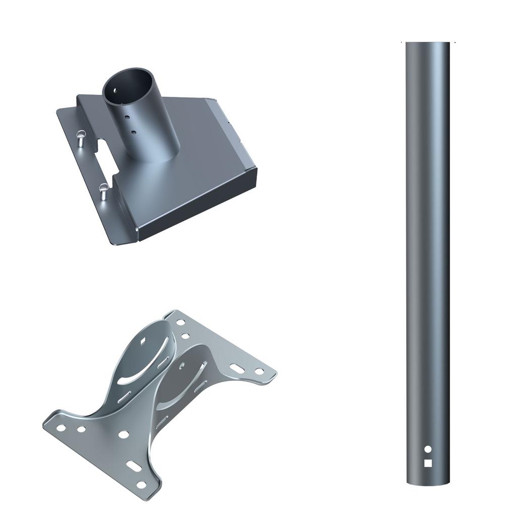 Adjustable Long Wall Mounting Kit Adjustable Roof Bracket Mount Elbow Pipe Adapter Support Accessories Easy Installation