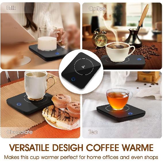 Misby Mug Warmer, Coffee Cup Warmer with Auto Shut Off, Gravity-Induction Coffee Warmer for Desk Use, Coffee Mug Warmer for Coffee Lovers Gift Keep