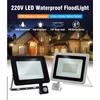LED Floodlight PIR Motion Sensor White/Warm White IP66 AC220V Exterior Projector Spotlight SMD2835 Outdoor Lighting Floor Lamp