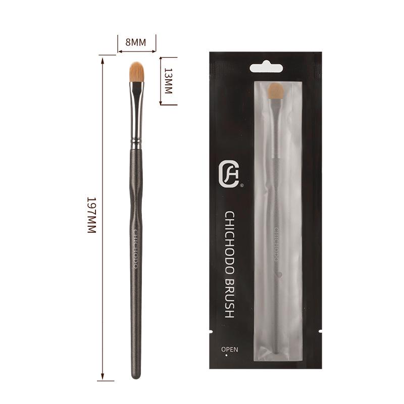 Rostfarbenes 20-teiliges professionelles Make-up-Pinselset mit Tierhaarwolle