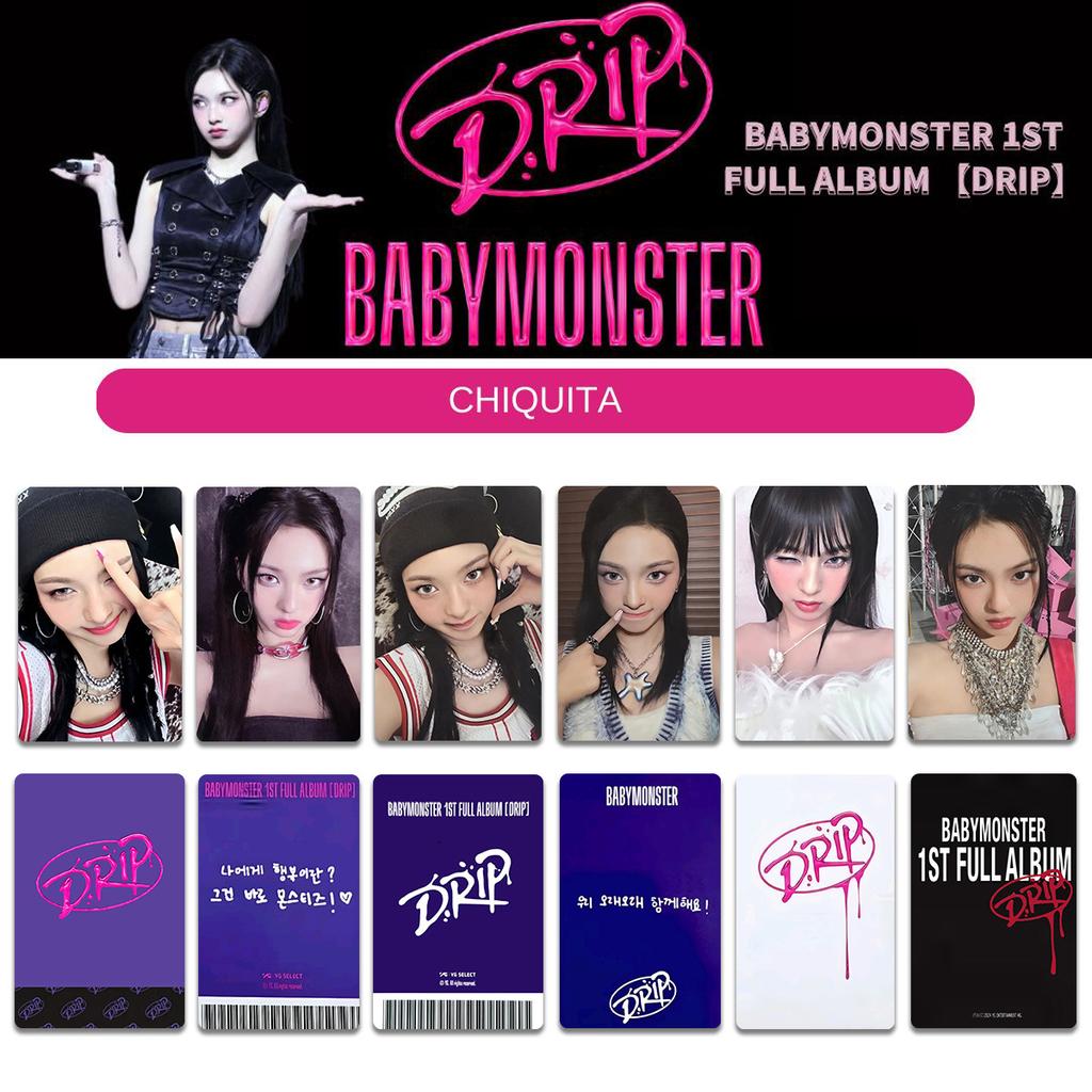 BABYMONSTER baby monster DRIP peripheral photo cards YG special photo card random card WithMuu K4 special bonus