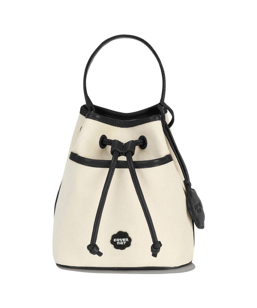 Covernat Woman Clover Heart Emma Bucket Bag Black