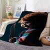 Good Guys Classic Horror Doll Pattern Theme Flannel Blanket Warm Comfortable Fleece Blanket For Office Sofa Party Decor Halloween Gift