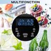 Ice Maker with Water Dispenser, Ice Maker, 12kg In 24h, 9 Ice Cubes In 6-10 Minutes, 25.2x38.9x36.3cm, Black