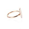 Mezmic White Magic Disc Gold Ring