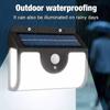 IP65 Waterproof 134LED Solar Motion Sensor Wall Light 3 Sides Outdoor Security Lamp for Yard Garden Garage Pathway Decor