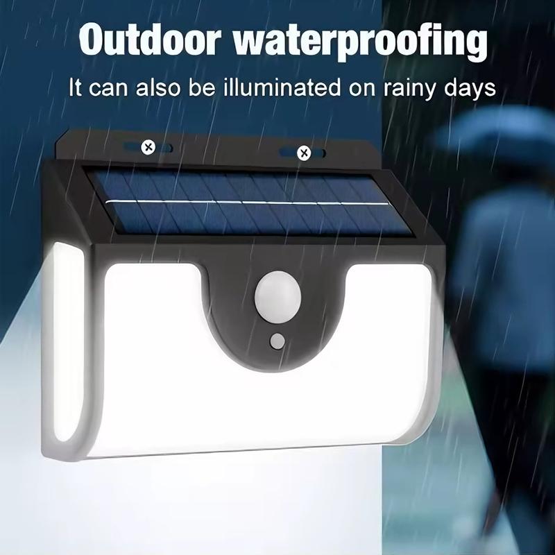 IP65 Waterproof 134LED Solar Motion Sensor Wall Light 3 Sides Outdoor Security Lamp for Yard Garden Garage Pathway Decor