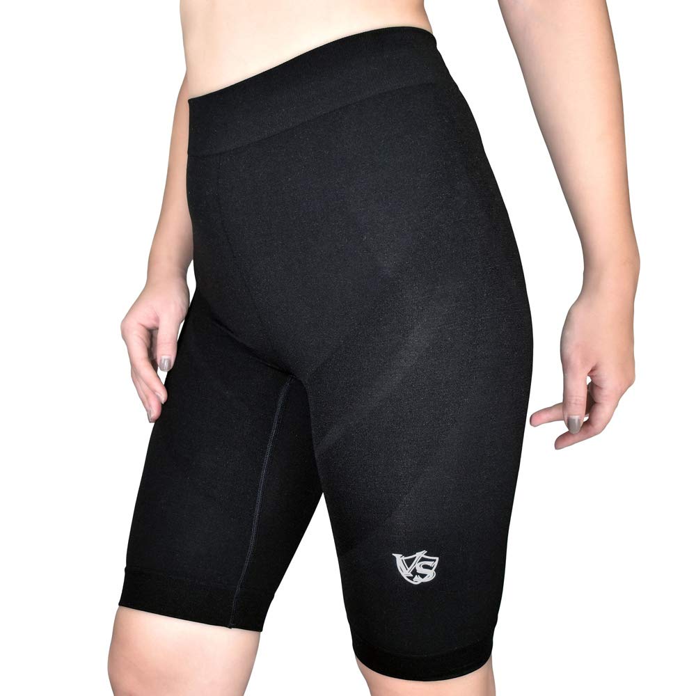 

VITAL SALVEO CQ-8223 Women s Seamless Compression Shorts, High Waist, for Running, Yoga, and Cycling, Single Piece (Sizes L/XL)