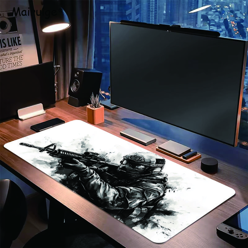 Waterproof Pad x Soldiers Assault Gamer Stuff Office Desk Accessories Mousepad xxmm Xxl Desk Pad Mouse Carpet