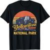 Yellowstone National Park Shirt Vintage Retro Bison Wyoming T-Shirt