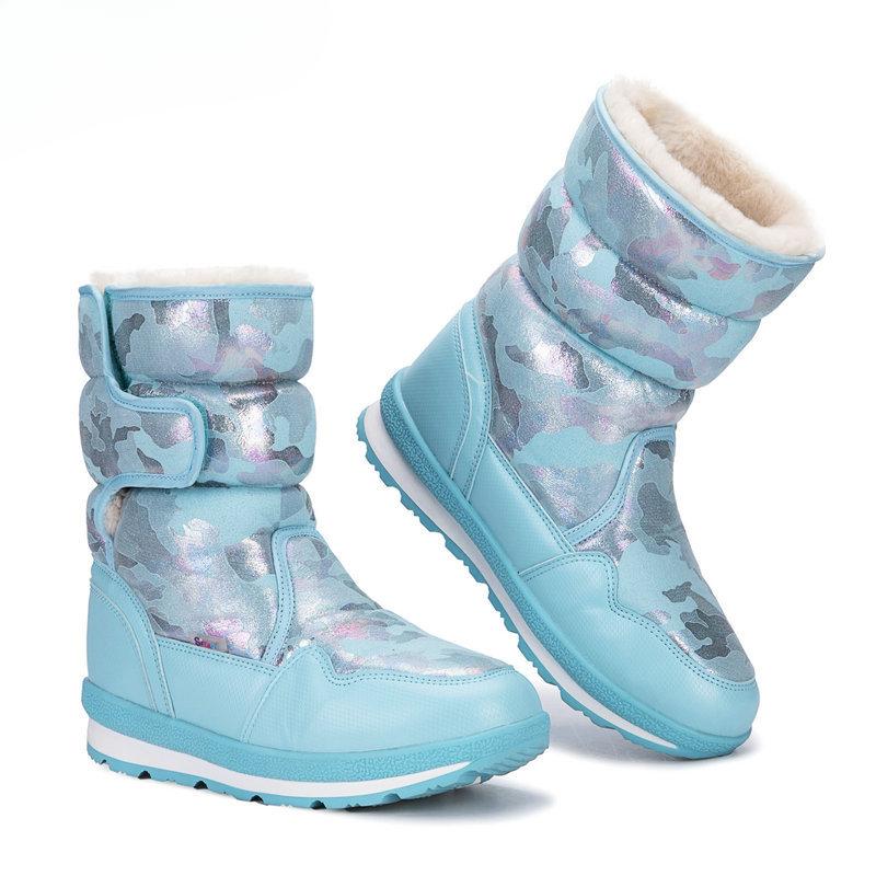 New Style Snow Boots Mid-calf Warm Cotton Shoes