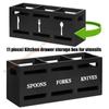Practical Wooden Cutlery Box Protects Countertops Wooden Utensil 85AD