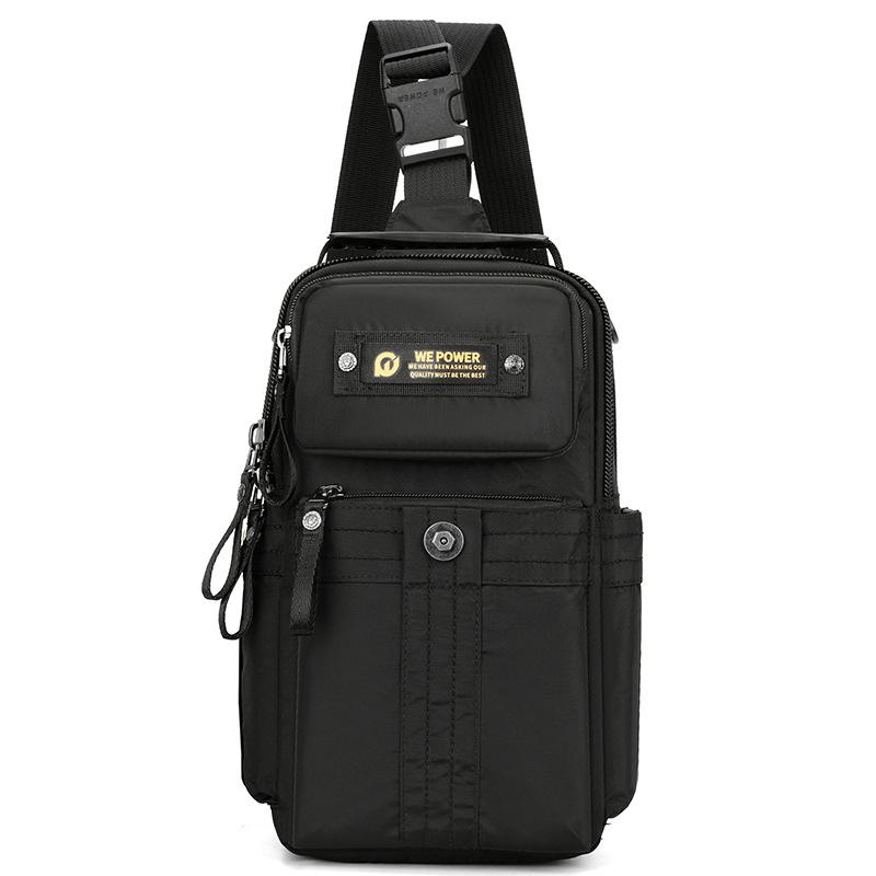 Men s 3-in-1 Multifunctional Convertible Backpack – Shoulder, Chest & Backpack Modes One Size чёрный