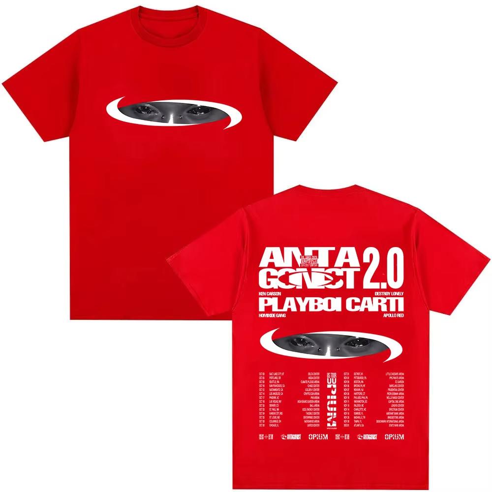 Singer Playboi Carti Antagonist 20 Tour Album 2026 Fans TShirt Men Women Clothing Fashion Harajuku Tshirts Vintage Streetwear