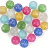 [Glittery Bouncing Balls] 20pcs Colorful Glittery Bouncing Balls-Assorted Rubber Party Favors,27mm Sparkling Multi-Colored Balls