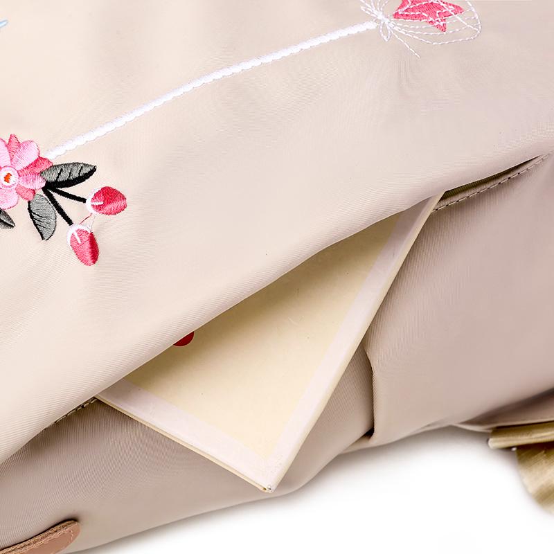 Wasserdichter Oxford-Damenrucksack, modischer Anti-Diebstahl-Damenrucksack, bestickte Schultasche, hochwertiger Rucksack mit großer Kapazität