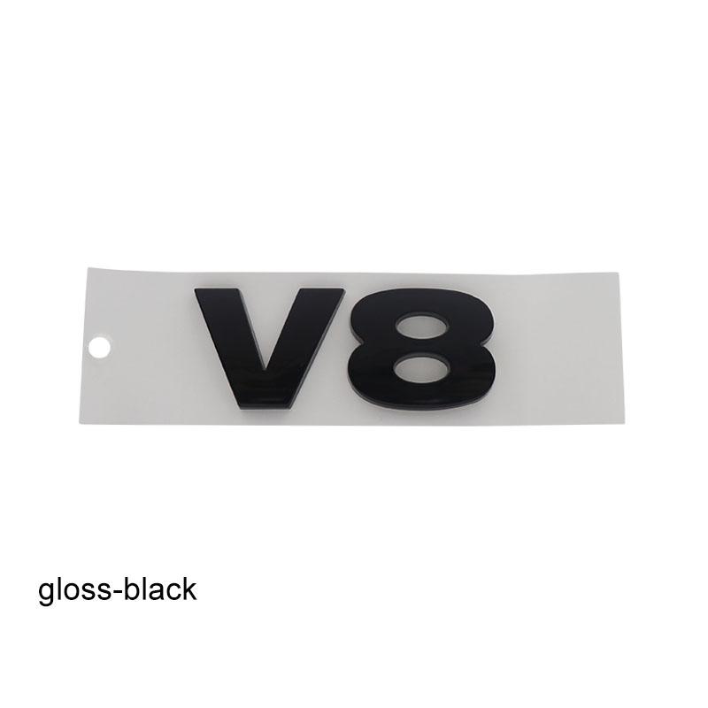3D Premium V8 V 8 Letters for Discovery Evoque Vogue Car Engine Hood Fender Trunk Tail Rear Decal Emblem Badge Sticker