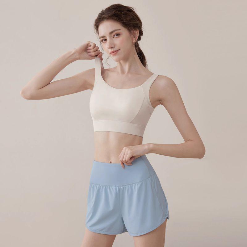 

Высокопрочный Ударопрочный Пуш-ап Йога Верхняя одежда Жилет Перекрещенная Спина Без спины Пуш-ап Цельный Бег Фитнес Спортивный бюстгальтер Gray [fixed Cup]] S