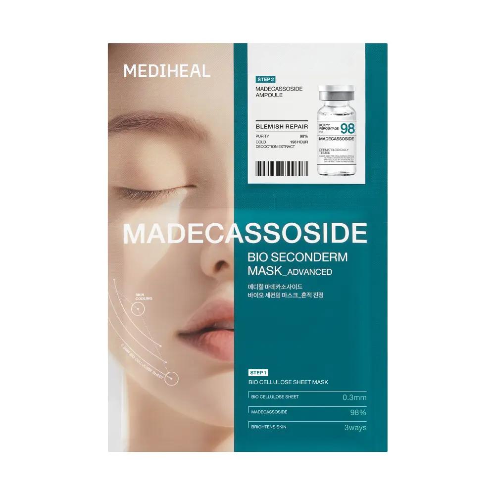 MEDIHEAL Bio Seconderm Mask Sheet Set 10 Sheets – Madecassoside / PDRN / Hyaluronate Madecassoside × 10 Sheets