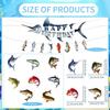 Fishing Birthday Party Decorations - 10PCS Fishing Themed Banners with Hanging Swirls Happy Bday Decoration for Fish Lovers Fisherman