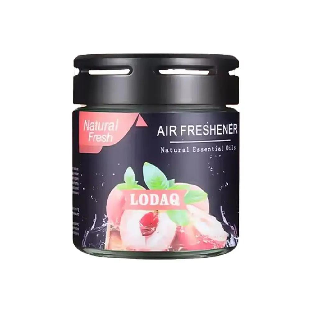 1pc Car Solid Perfume Car-mounted Aromatherapy For In-car Use Odor-eliminating Fragrance Glass Jar Scented Balm L6R7