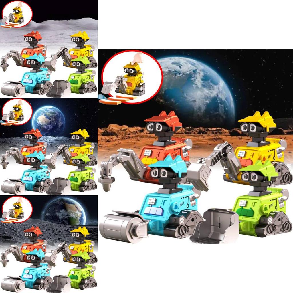 Colorful Inertial Space Exploration Engineering Car Toy For Kids Educational Playtime Fun