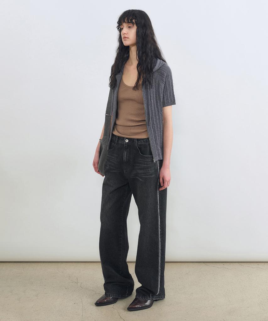 INSILENCE WOMEN Sideline Cut Denim Black