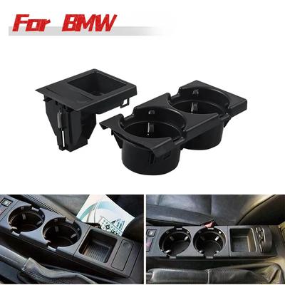 Nuovo doppio foro Car Styling anteriore centrale console contenitore porta monete + portabicchieri per BMW E46 Series 1999-2006 51168217953