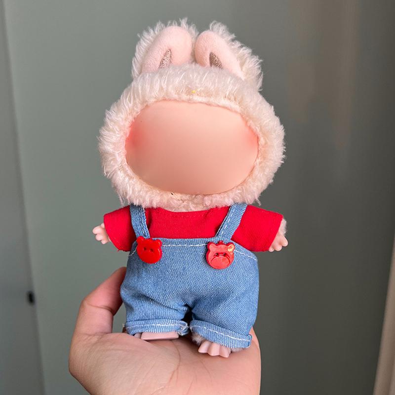 Plush Toy Clothes Set For 17Cm Plush Vinyl  Stylish Outfit Clothes Sports Leisure Suit  Outfit Accessories