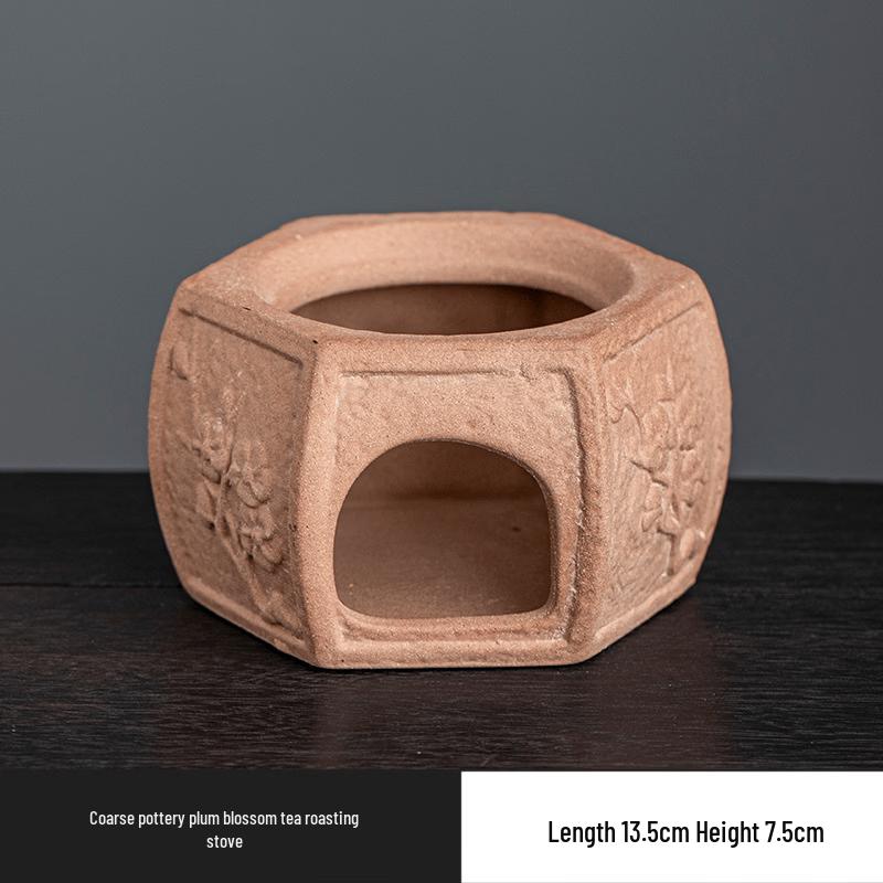 Plum Blossom Ceramic Tea Roaster