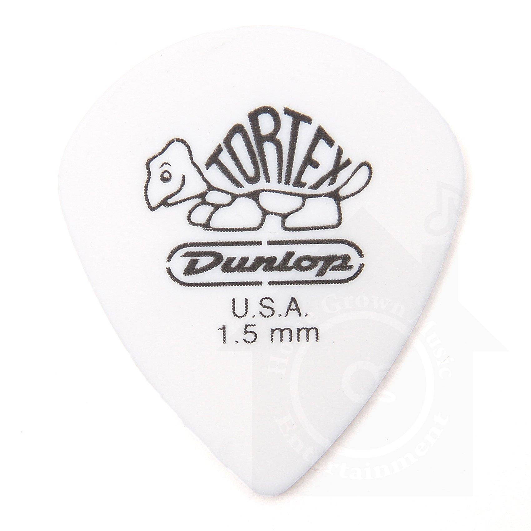 

Jim Dunlop Tortex Jazz III XL Picks (12-Pack) - 1.50mm Tortex Jazz III XL Picks with Musent Custom Players Picks 498B150-WHT-12P
