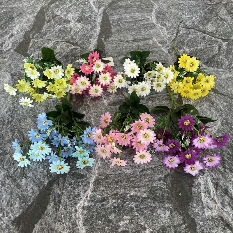 Flowers Silk Chrysanthemum For Wedding Centerpiece Home Gift Decoration