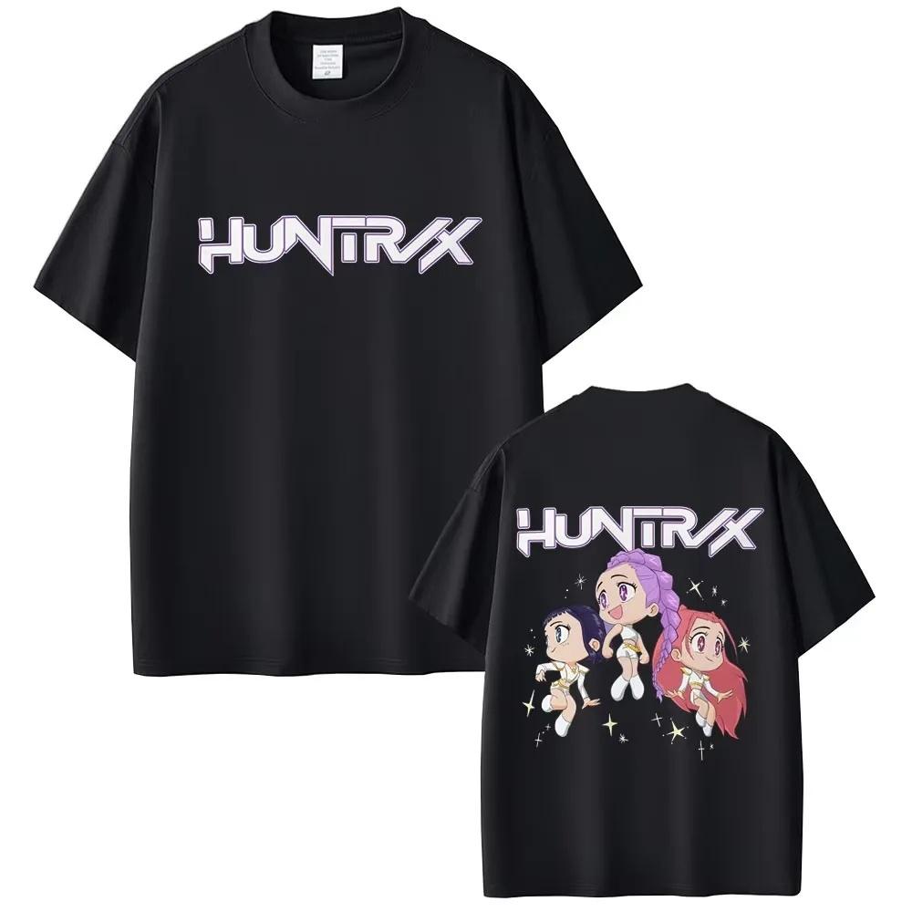 LUXEON Loose Fit Crew Neck Short Sleeve T-Shirt Casual Comfortable Polyester K Pop Demon Hunters Hunter of Demons Round Neck Top